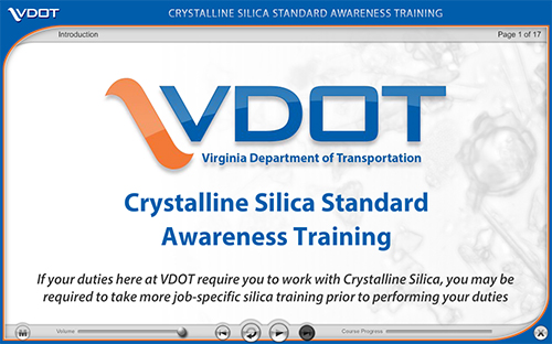 VDOT - Crystalline Silica Standard Awareness Training Course